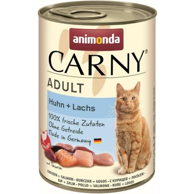 Afbeelding van 6x400g Adult Kip &amp; Zalm animonda Carny Kattenvoer