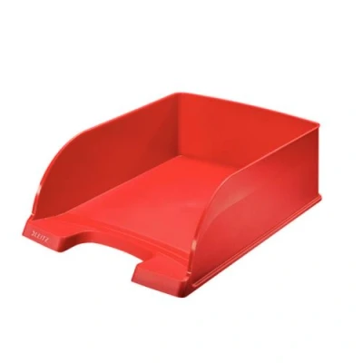 Image de leitz corbeille à courrier plus jumbo, a4, polystyrène,rouge noir
