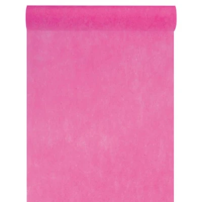 Afbeelding van Santex Tafelloper vliesstof, 30 cm x 25 m lang, decoratie voor bruiloft, feest, roze