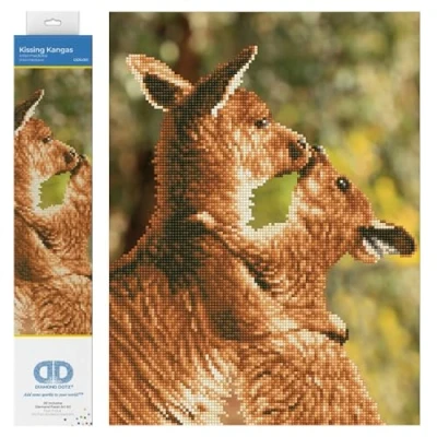 Afbeelding van Kissing Kangas Diamond Dotz 39x49 cm