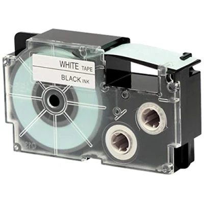 Afbeelding van Casio XR 24WE1 Labeltape Tapekleur: Wit Tekstkleur: Zwart 24 mm 8 m