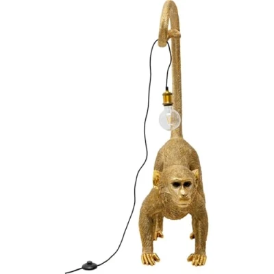 Afbeelding van Kare Design Vloerlamp aap 120cm goud