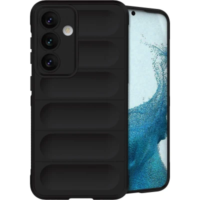 Afbeelding van iMoshion Hoesje Geschikt voor Samsung Galaxy S24 Siliconen EasyGrip Backcover Zwart
