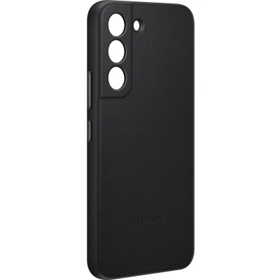 Afbeelding van Samsung Leren Back Cover Zwart Galaxy S22+