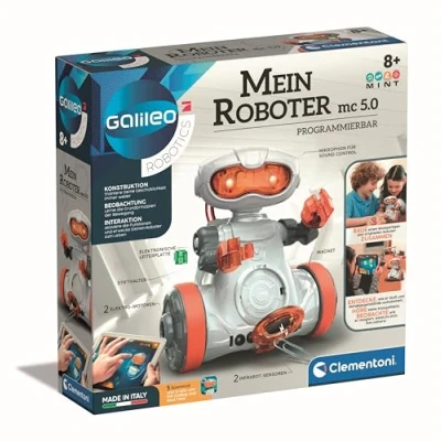 Afbeelding van Clementoni Galileo MC 5.0 Robot programmeerbaar, voor kinderen vanaf 8 jaar, 59158, meerkleurig