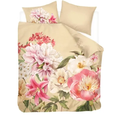 Afbeelding van Snoozing Roosmarijn Dekbedovertrek Extra breed 260x200/220 cm Zand