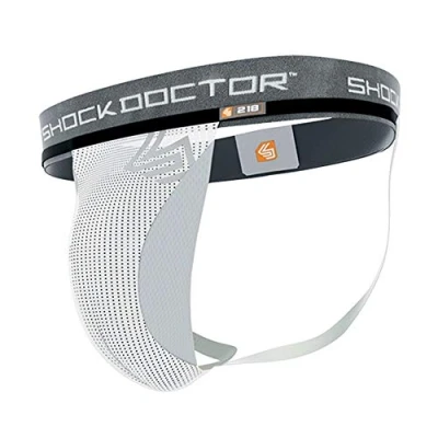 Afbeelding van Shock Doctor Heren 218 wh L houder met schelp, wit, EU