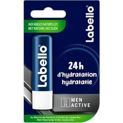 Afbeelding van 6x Labello Lippenbalsem Blister Active For Men SPF15