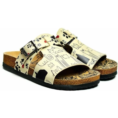 Afbeelding van GOBY Katjes Love Sandalen Slippers Hoge kwaliteit Handmade Maat 38