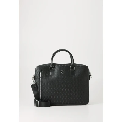 Afbeelding van Guess Torino Briefcase Aktetas, Heren, Maat: One Size, Black