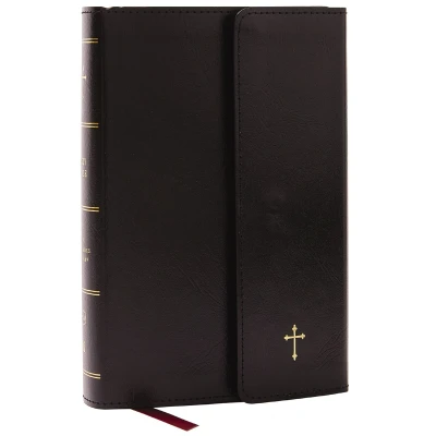 Afbeelding van NKJV Compact Paragraph Style Bible w/ 43,000 Cross References, Black Leatherflex Magnetic Flap, Red Letter, Comfort Print: Holy Bible, New King James Version
