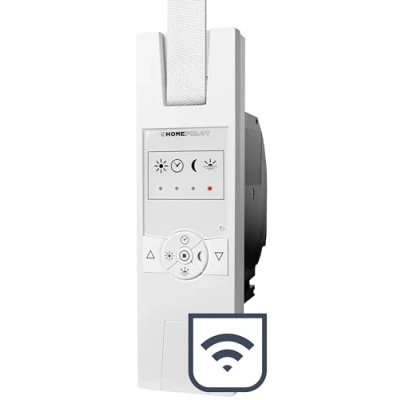 Afbeelding van HOMEPILOT 10141545 RolloTron classic smart Minigurt Elektrische bandopwinder 15 mm Trekkracht (max.) 45 kg Inbouw (in muur)