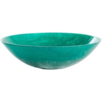Afbeelding van Light &amp; Living Schaal Binanga petrol emerald Ø34cm