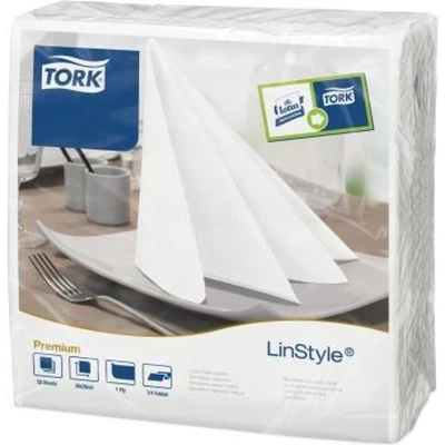 Afbeelding van Dinnerservetten Tork Premium LinStyle® 1 laags 50st wit 478711