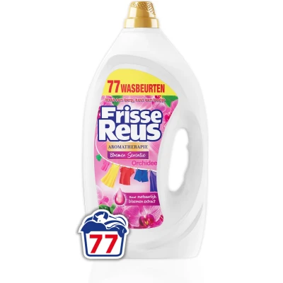 Afbeelding van 2+2 gratis: Witte Reus Wasmiddel Frisse Gel Orchidee 77 Wasbeurten 3,465 liter