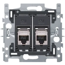 Afbeelding van 2 RJ45 aansluitingen STP Cat. 6A