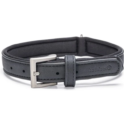 Afbeelding van Beeztees Balacron Ax Honden Halsband Kunstleer Zwart Nekomvang van tot x breedte: 36 44 cm 20 mm