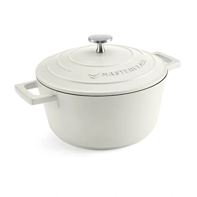 Afbeelding van Braadpan, 20cm 2,5 L Creme Lichtgewicht Levenslange garantie Geschikt voor inductie MasterClass