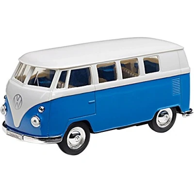 Afbeelding van Volkswagen 211087511A T1 speelgoedauto met retrofrictiefunctie, blauw/wit