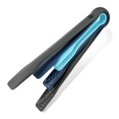 Afbeelding van Tasty Set van 3 hittebestendige keukentangen, barbecue en saladetangen, pasta saladeklemmen kunststof, krasbestendig, klein, medium groot, anti aanbaklaag voor