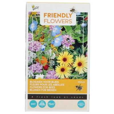 Afbeelding van Buzzy Friendly Flowers Bijen Laag 15m² (16)
