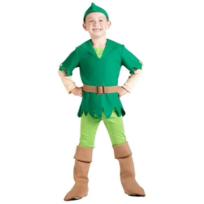 Afbeelding van Ciao Peter Pan Toon Studio Traestiestiment Peuter Kostuum (Taglia 5 7 jaar)