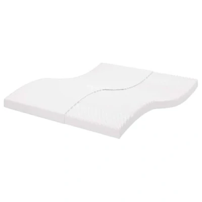 Afbeelding van vidaXL Schuimmatras 7 zones hardheid 20 ILD 160x220 cm wit
