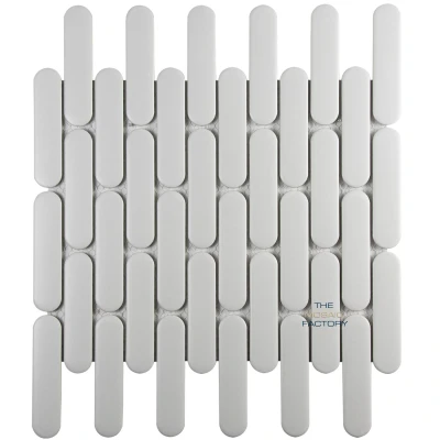 Afbeelding van The Mosaic Factory Sevilla Oval Finger White Mat