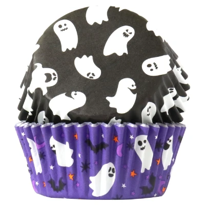Afbeelding van PME Halloween Cupcake Cups Griezelige Geesten Ø52mm 60st.