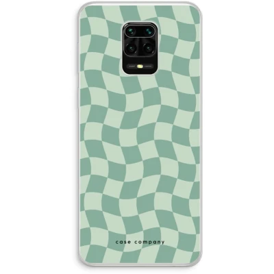 Afbeelding van Case Company® hoesje geschikt voor Xiaomi Redmi Note 10 Lite Grid Groen Soft Cover Telefoonhoesje Bescherming aan alle Kanten en Schermrand