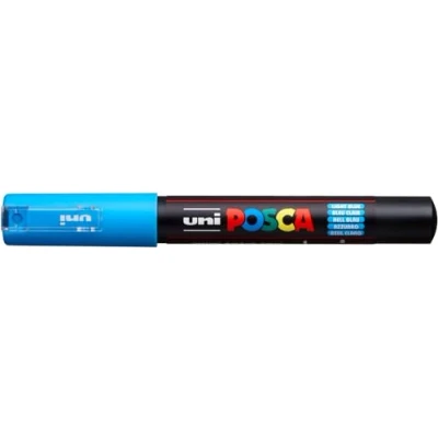 Afbeelding van Uni Posca Paintmarker Pc 1mc, 0,7 Mm, Lichtblauw