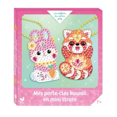 Afbeelding van MES PORTE CLES KAWAII EN MINI STRASS