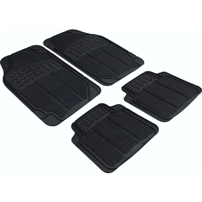 Afbeelding van WALSER Spartakus 28036 Vloermatset Rubber voor en achter 4 Zwart Universeel geschikt 71.5 x 46, 43.5 46