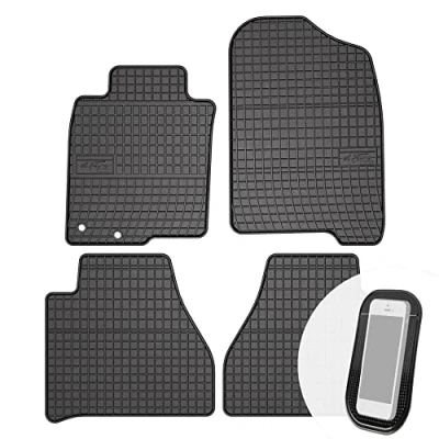 Afbeelding van 4 stuks rubberen automatten perfecte pasvorm geschikt voor Nissan Navara 2 II 2016 2018
