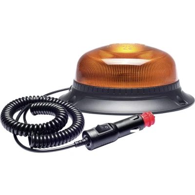 Afbeelding van Berger &amp; Schröter Zwaailicht LED Mini RKL Magnet 20302 12 V/DC, 24 V/DC Magneetvoet, Schroefmontage Oranje