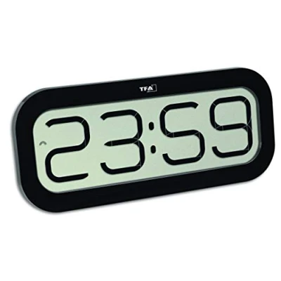 Afbeelding van TFA Dostmann 60.4514.01 Wandklok Zendergestuurd 28 mm x 321 140 Zwart