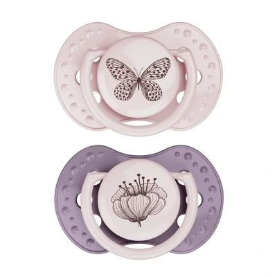 Afbeelding van Difrax Fopspeen Dynamic 3 6 Mnd Botanic Pink/Purple