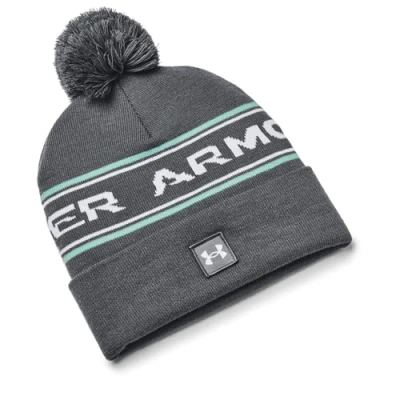 Afbeelding van Under Armour Halftime Pom Beanie Black Pitch Gray