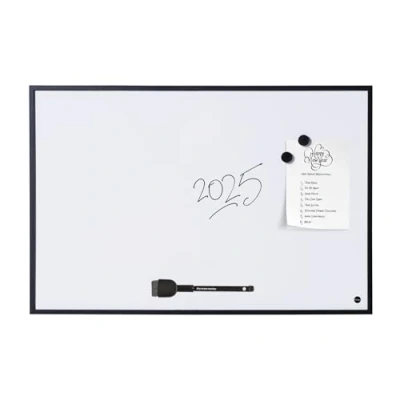 Afbeelding van Bi Office New Basic Whiteboard, magnetisch, zwart frame, 385 x 285 mm