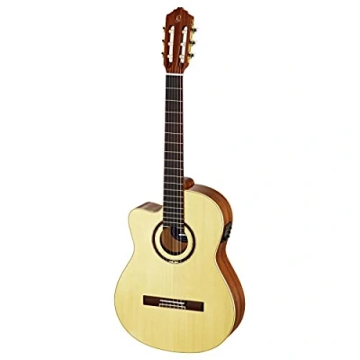 Image de Ortéga RCE138SNL Guitare électro classique gaucher Naturel brillant (+housse)