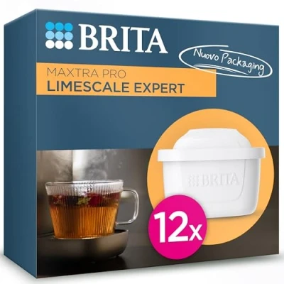 Afbeelding van BRITA Maxtra pro Limescale Expert, waterfilterpatronen, originele navulverpakking voor ultieme bescherming van apparaten, vermindert onzuiverheden, chloor en metalen