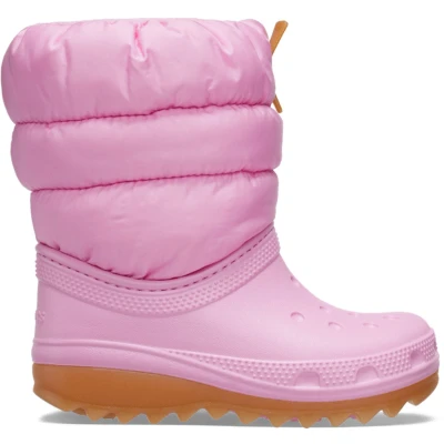 Afbeelding van Crocs Classic Neo Puff Boot T Kinderen Boots Roze Maat 27/28