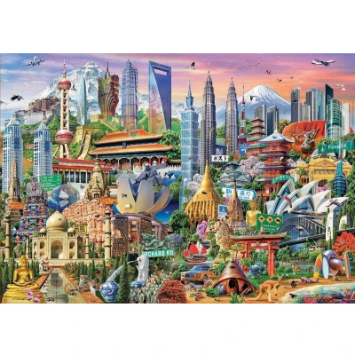 Afbeelding van Educa puzzel wolkenkrabbers van Azië 1500 stukjes