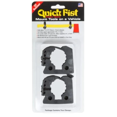 Afbeelding van END OF ROAD Quick Fist set van 2 bevestigingsklemmen voor gereedschap en uitrusting 2,5 cm 5,4 diameter (2 stuks) 10010