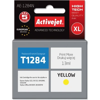 Afbeelding van Originele inkt cartridge Activejet AE 1284N Geel