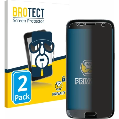 Afbeelding van BROTECT privacy screenprotector voor Samsung Galaxy S7 Folie Beschermfolie Blauwlichtfilter (2 Stuks)