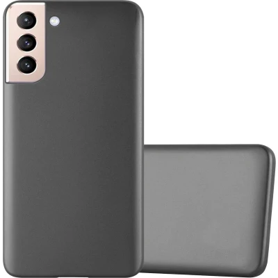 Afbeelding van Cadorabo Hoesje geschikt voor Samsung Galaxy S22 PLUS in METALLIC GRIJS Beschermhoes gemaakt van flexibel TPU silicone Case Cover