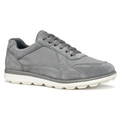 Afbeelding van Geox Basket Spherica Sneakers laag, Heren, Maat: 41.5, Dark grey Leer