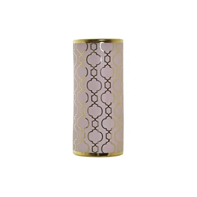 Afbeelding van Vaas DKD Home Decor Porselein Roze Gouden Orientaals (14 x 14 32 cm)
