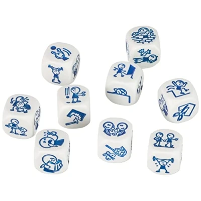 Afbeelding van Rory&#039;s Story Cubes Actions dobbelspel Acties (Blauw)